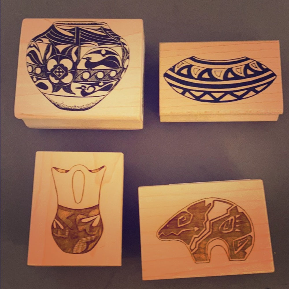 Indian pottery rubber stamps